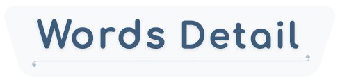words detail logo